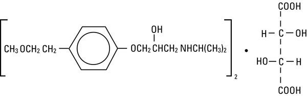 structural formula metoprolol tartrate