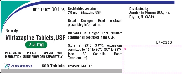 PACKAGE LABEL-PRINCIPAL DISPLAY PANEL-7.5 mg 500 Tablets Bottle