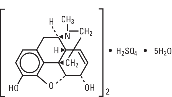 structural formula morphine sulfate