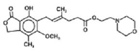 Mycophenolate Mofetil structural formula