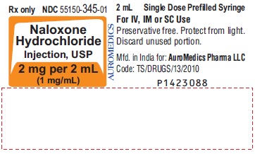 PACKAGE LABEL-PRINCIPAL DISPLAY PANEL-2 mg per 2 mL (1 mg/mL) - Syringe Label