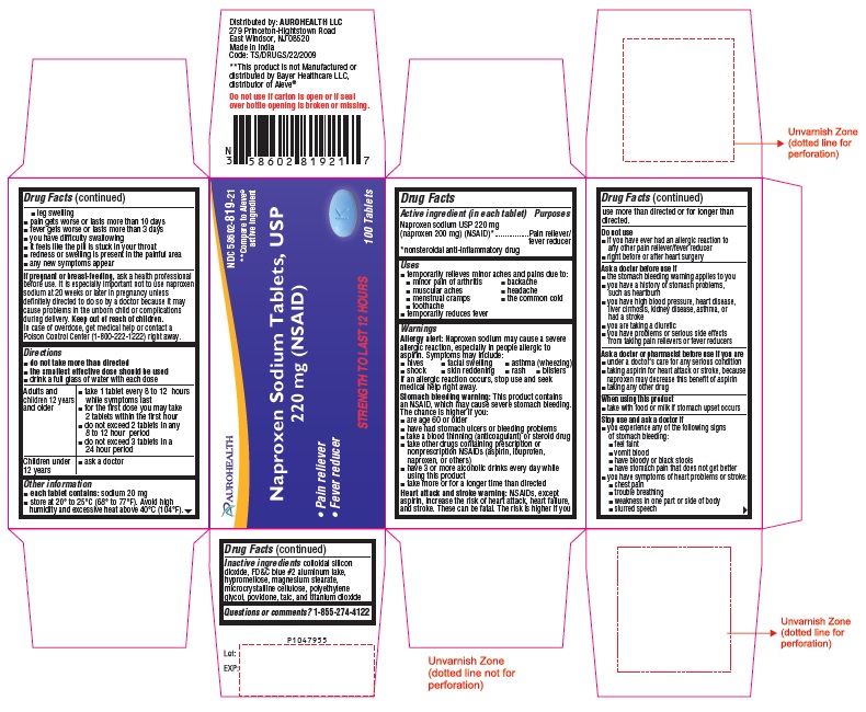 PACKAGE LABEL-PRINCIPAL DISPLAY PANEL - 220 mg (100 Tablets Carton Label)