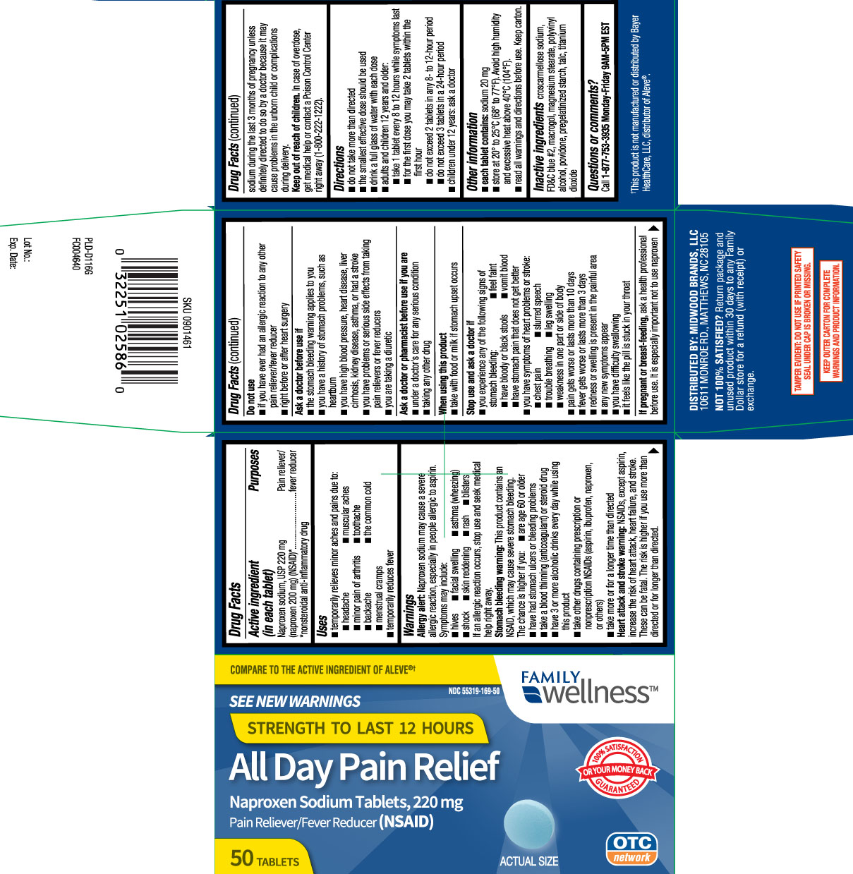 Naproxen sodium, USP 220 mg (naproxen 200 mg ) (NSAID)* *nonsteroidal anti-inflammatory drug