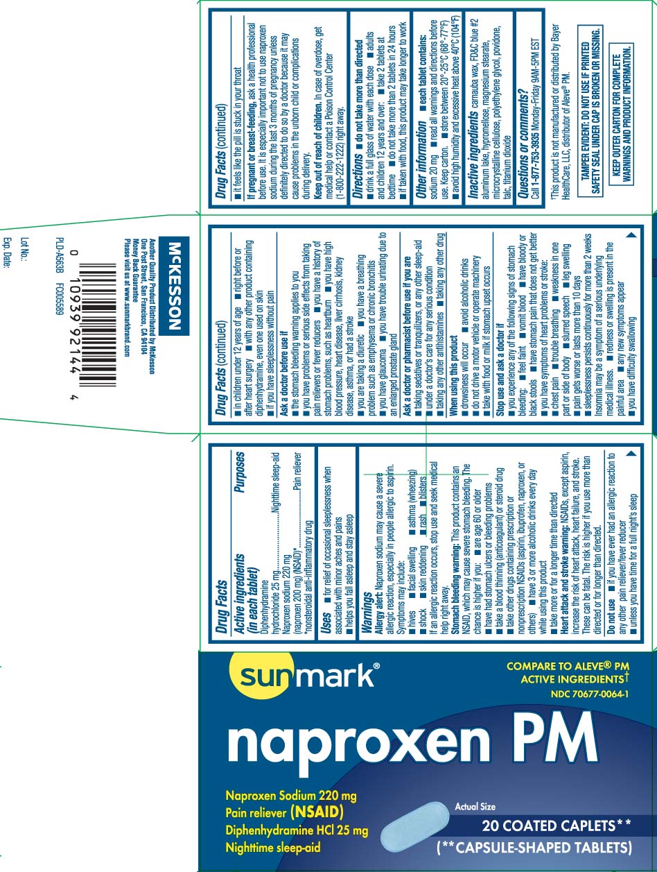 Diphenhydramine HCI 25 mg, Naproxen sodium 220 mg (naproxen 200 mg) (NSAID)* *nonsteroidal anti-inflammatory drug
