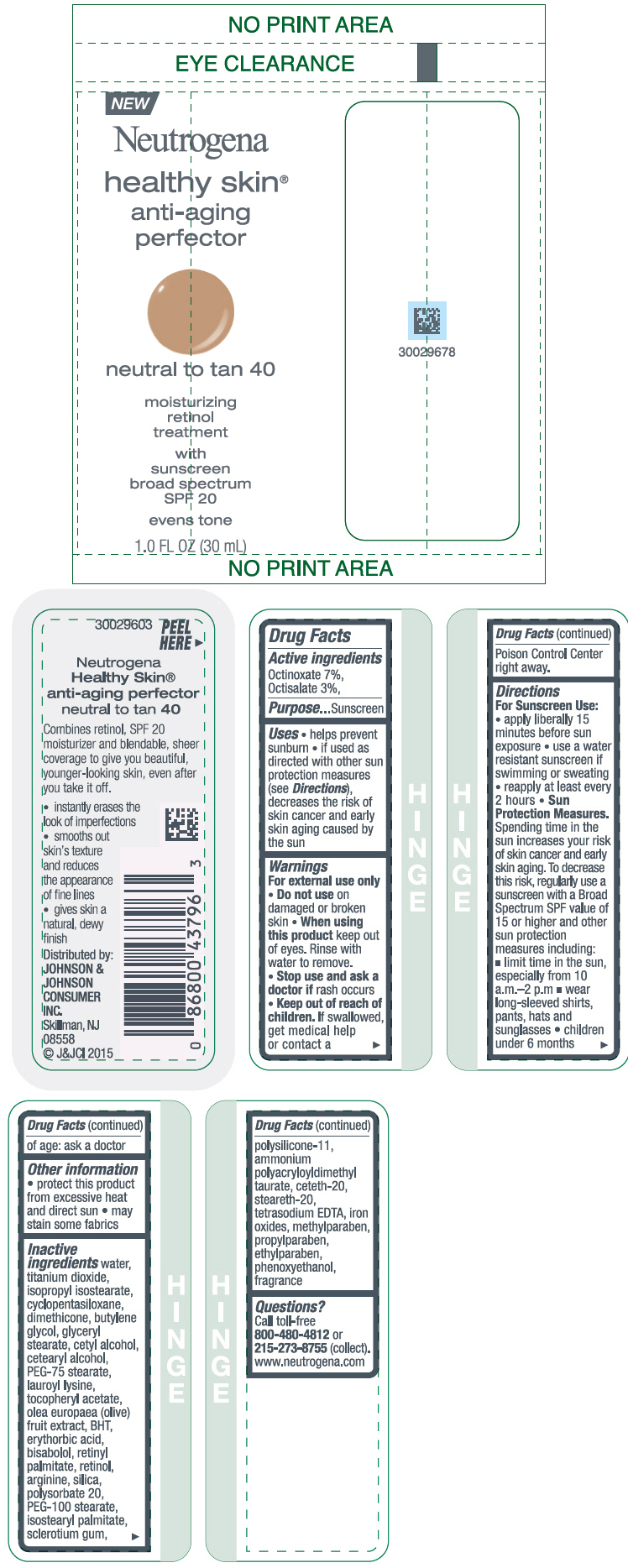PRINCIPAL DISPLAY PANEL - 30 mL Bottle Label - neutral to tan 40