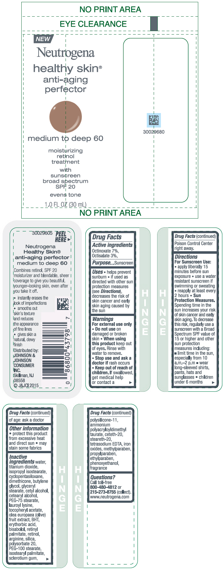 PRINCIPAL DISPLAY PANEL - 30 mL Bottle Label - medium to deep 60