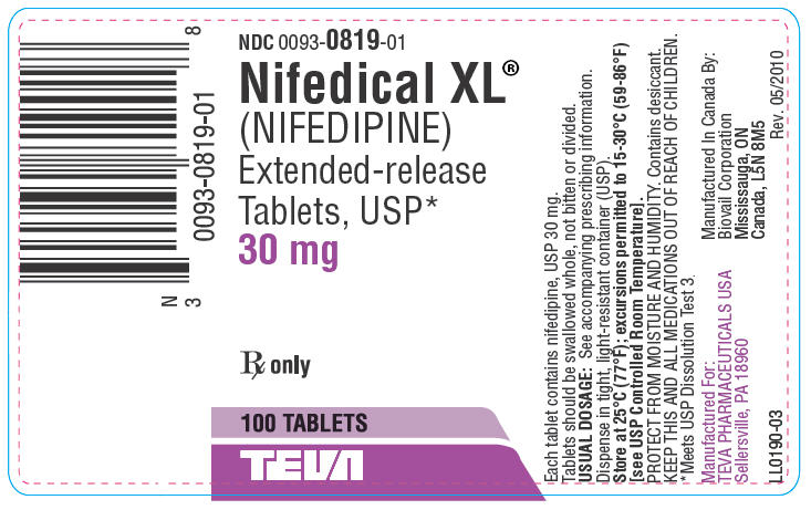 PRINCIPAL DISPLAY PANEL - 30 mg Bottle Label