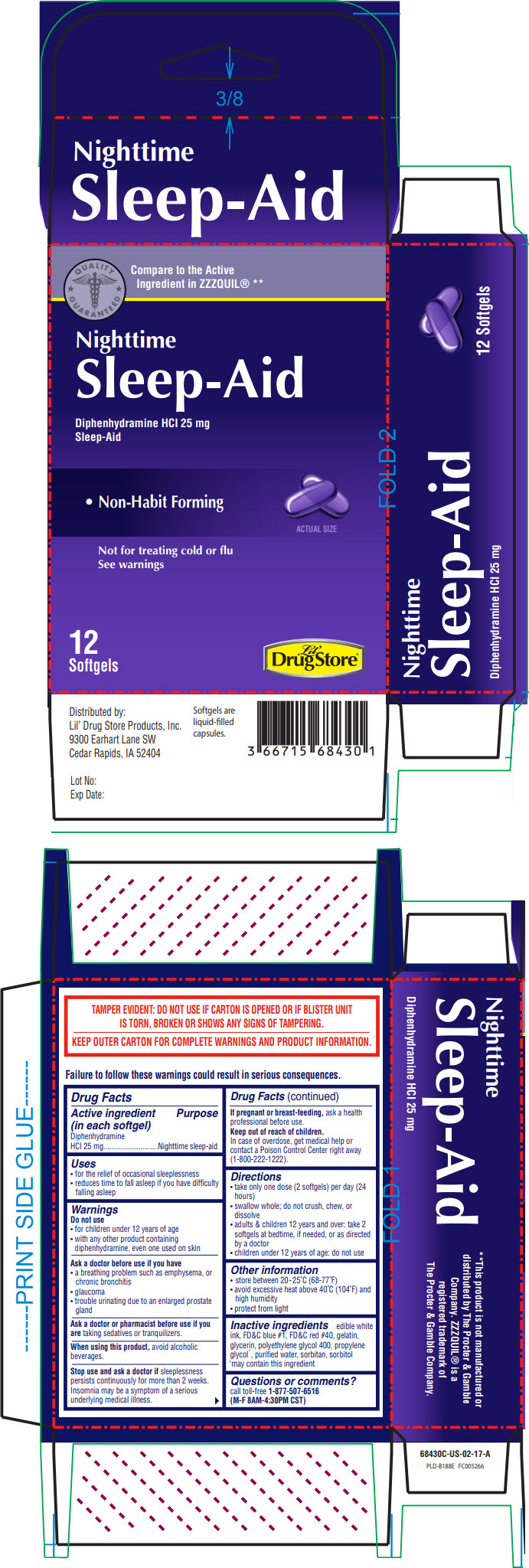 PRINCIPAL DISPLAY PANEL - 12 Softgel Blister Pack Carton - NDC 66715-6843-0