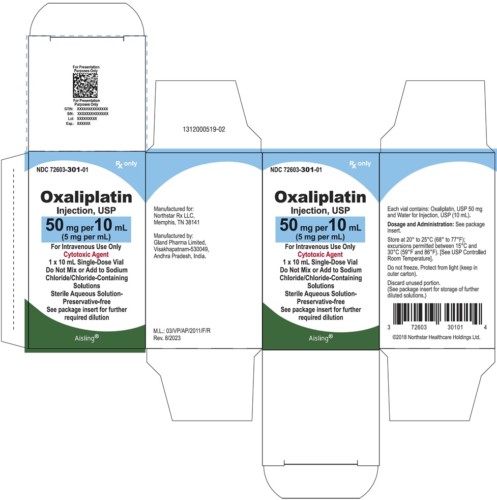 Principal Display Panel – Oxaliplatin Injection, USP 50 mg Carton