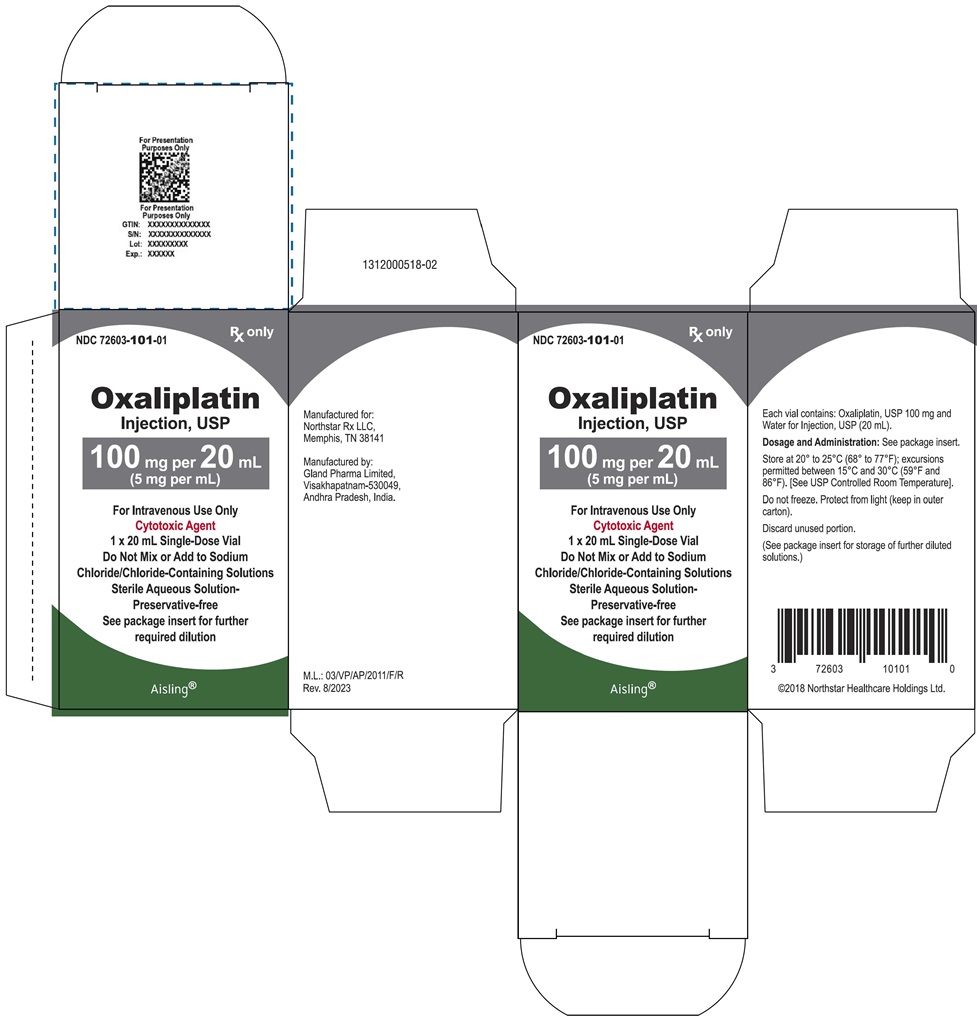 Principal Display Panel – Oxaliplatin Injection, USP 100 mg Carton