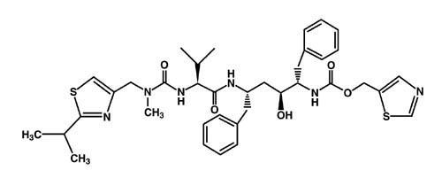 Chemical structure for ritonavir.