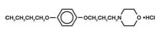 The following structural formula for Pramoxine Hydrochloride (Pramoxine HCl) is a topical anesthetic agent. Chemically, Pramoxine Hydrochloride is [4-(3-(p-butoxyphenoxy)propyl) morpholine Hydrochlori