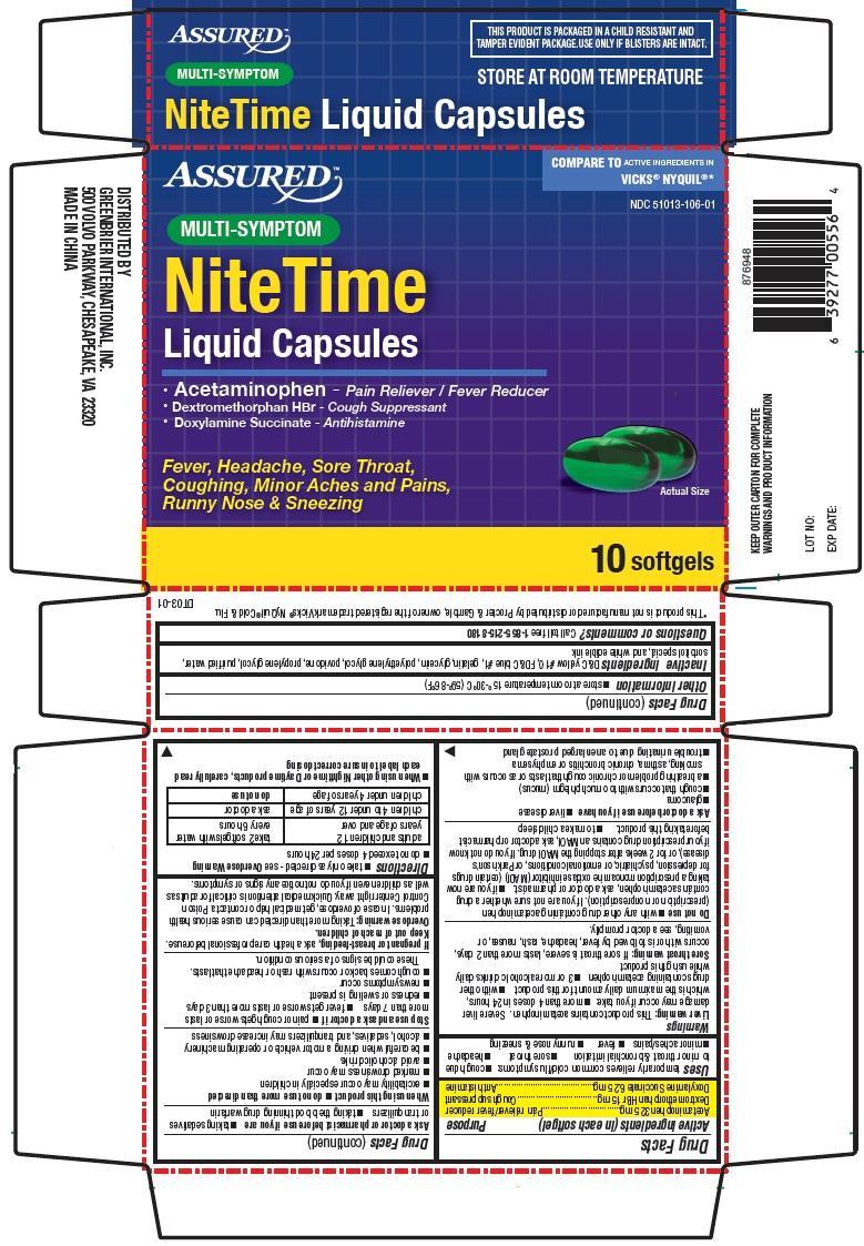 daytime liquid capsules - cold and flu relief