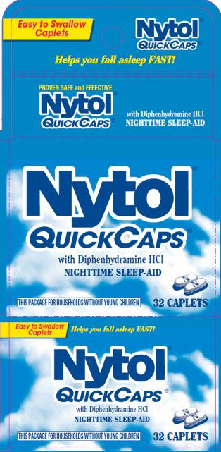 Nytol QuickCaps 32 count carton