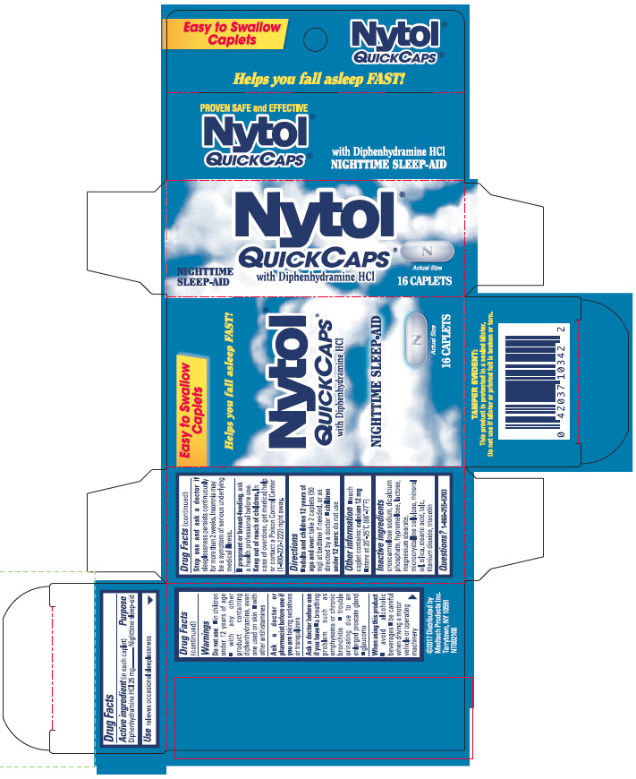 Nytol QuickCaps 16 count carton