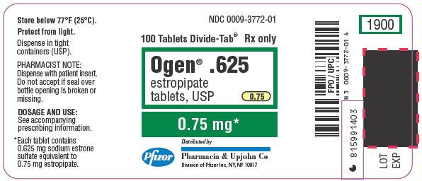 PRINCIPAL DISPLAY PANEL - 0.75 mg Label