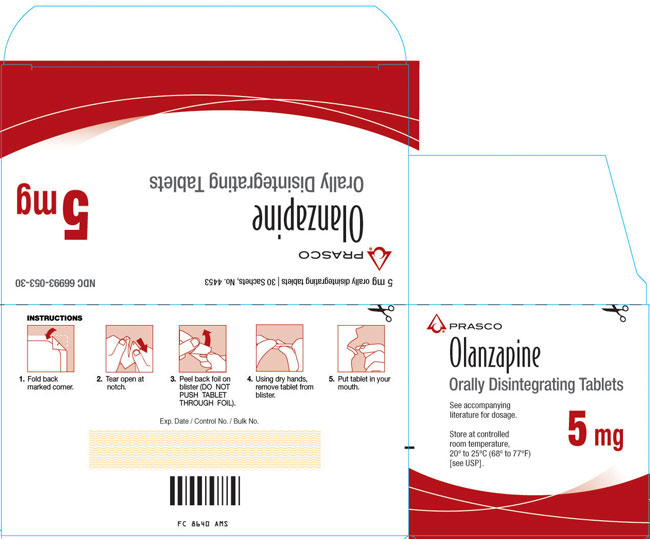 PACKAGE LABEL - Olanzapine Orally Disintegrating Tablets 5 mg tablet, 30 sachets
