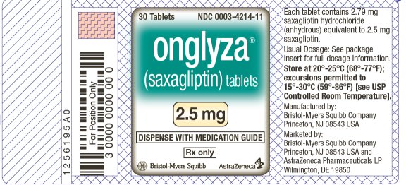 Onglyza 2.5 mg Bottle Label