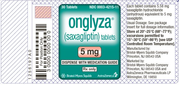 Onglyza 5 mg Bottle Label