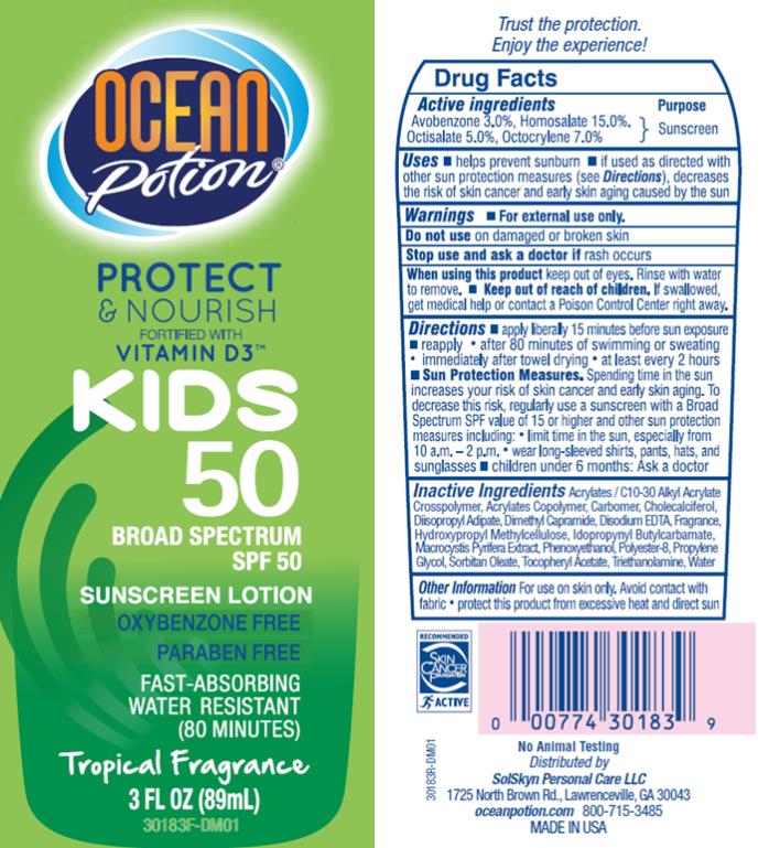 PRINCIPAL DISPLAY PANEL
Ocean Potion
Protect
& Nourish
Vitamin D3
Kids
SPF 50
3 fl oz (89 mL)
