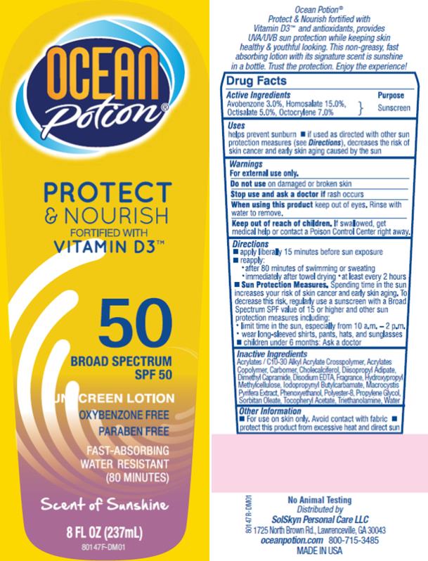 PRINCIPAL DISPLAY PANEL
Ocean Potion
Protect
& Nourish
Vitamin D3
SPF 50
8 fl oz (237 mL)
