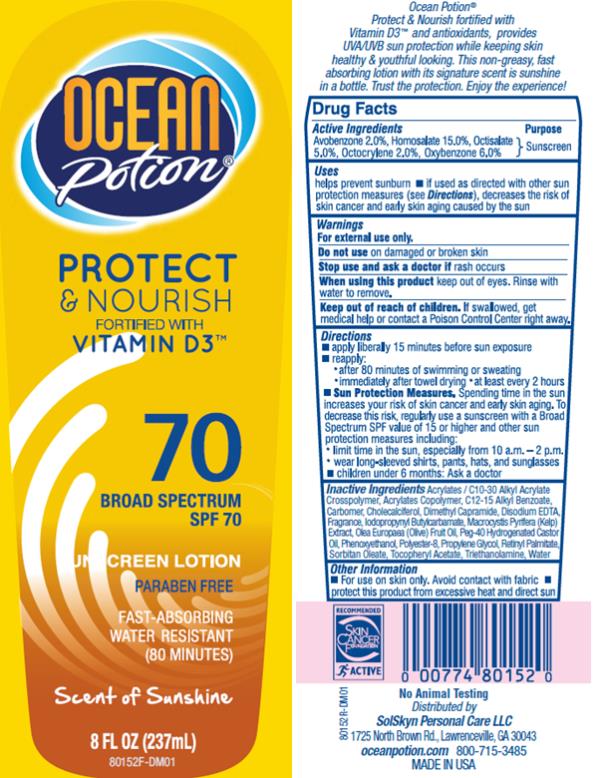 PRINCIPAL DISPLAY PANEL
Ocean Potion
Protect
& Nourish
Vitamin D3
SPF 70
8 fl oz (237 mL)
