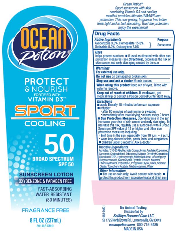 PRINCIPAL DISPLAY PANEL
Ocean Potion
Protect
& Nourish
Sport
cooling
SPF 50
8 fl oz (237 mL)
