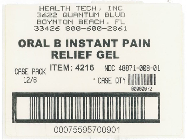 Oral B shipper label
