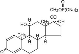 Prednisolone sodium phosphate chemical structure 