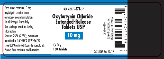 Oxybutynin Chloride Extended Release Tablets 10 mg 100ct BL CIA72806F Rev. 10/19