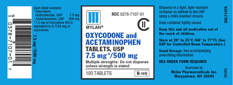 PRINCIPAL DISPLAY PANEL - 7.5 mg/500 mg Bottle Label