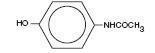 Acetaminophen structural formula