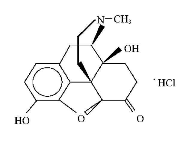 Oxymorphone Hydrochloride Structural Formula