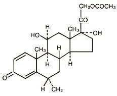 Methylprednisolone Acetate Structural Formula