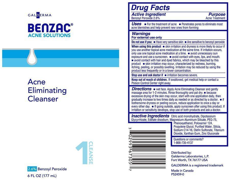 Benzac Acne Eliminating Cleanser Tube