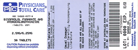 image of 2.5/6.25 mg package label