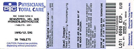 Benazepril HCTZ 10 mg 12.5 mg Label