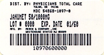 image of 50/1000 mg package label