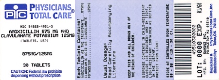 image of 875/125 mg package label