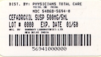image of 500 mg/5 mL package label