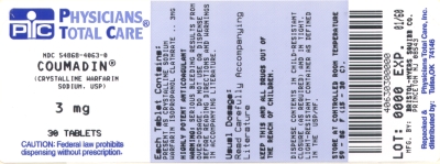 image of 3 mg package label