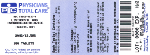 image of package label 20mg_12.5mg_180ct
