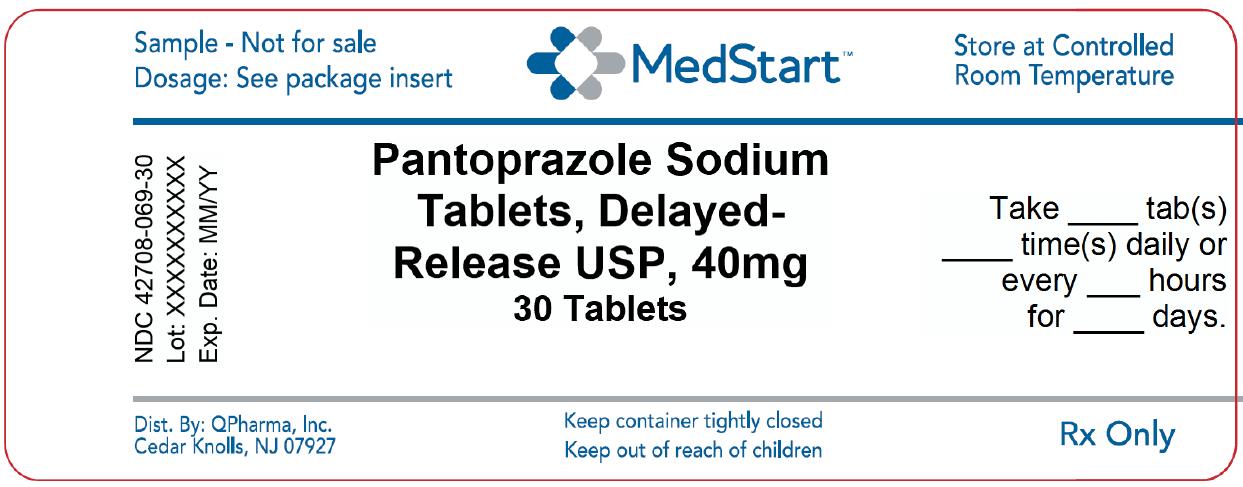 42708-069-30 Pantoprazole Sodium Delayed-Release Tablets USP 40mg x 30 V2