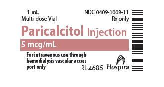PRINCIPAL DISPLAY PANEL - 5 mcg/mL Vial Label