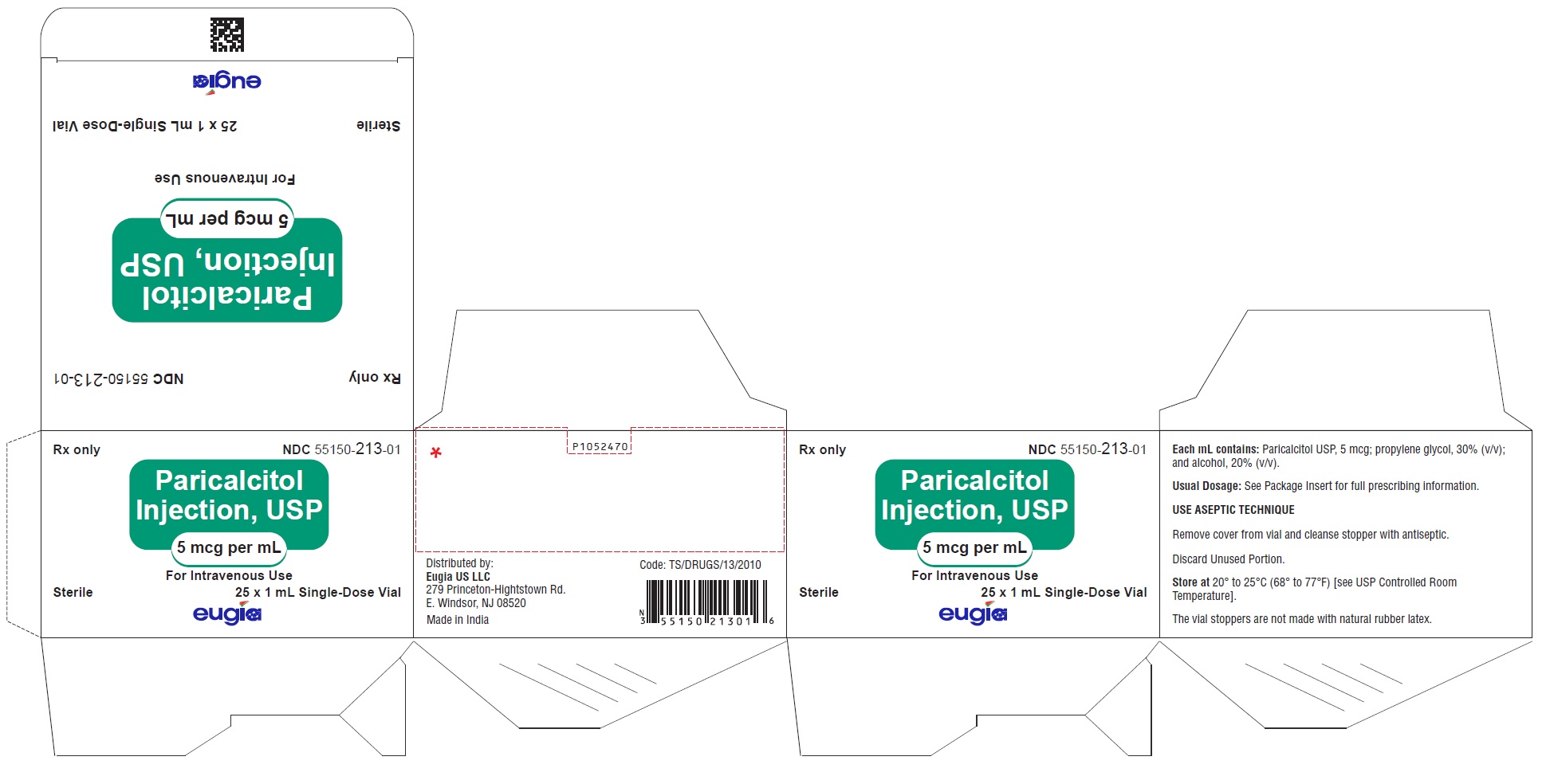 PACKAGE LABEL-PRINCIPAL DISPLAY PANEL - 5 mcg per mL Container-Carton (25 Vials)
