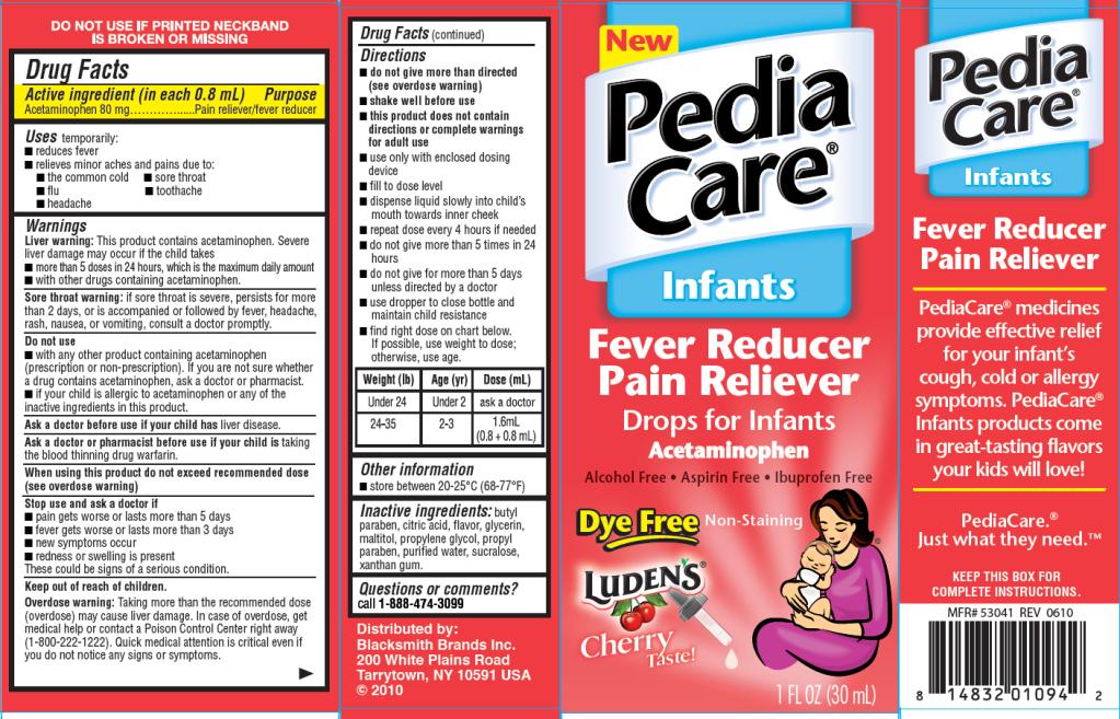 PRINCIPAL DISPLAY PANEL
PediaCare Infants Fever Reducer
Dye Free Cherry Flavor