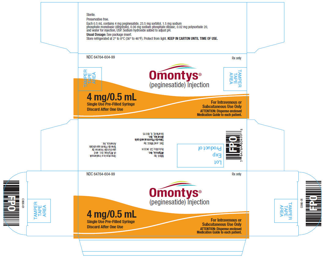 4 mg/0.5 mL Single Use Pre-Filled Syringe Carton Label