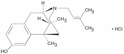 pentazocine structural formula
