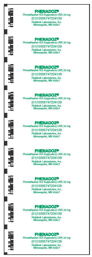 PRINCIPAL DISPLAY PANEL - 25 mg Suppository Packet