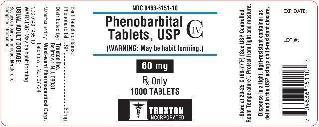 Phenobarbital Tablets 60mg 1000s